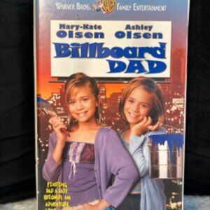 Mary-Kate and Ashley Olsen Billboard Dad Movie VHS 1990s Retro Clamshell